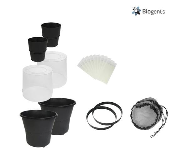BIOGENTS Lot de 2 Pièges A Moustiques Anti Pontes Extérieurs - Anti Moustiques Tigres - Limite La Reproduction du Moustique Tigre - sans Electricité BG-GAT2