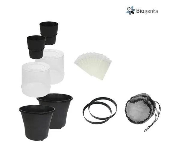 BIOGENTS Lot de 2 Pièges A Moustiques Anti Pontes Extérieurs - Anti Moustiques Tigres - Limite La Reproduction du Moustique Tigre - sans Electricité BG-GAT2