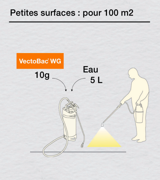 VECTOBAC - 500 g contre les larves de moustiques