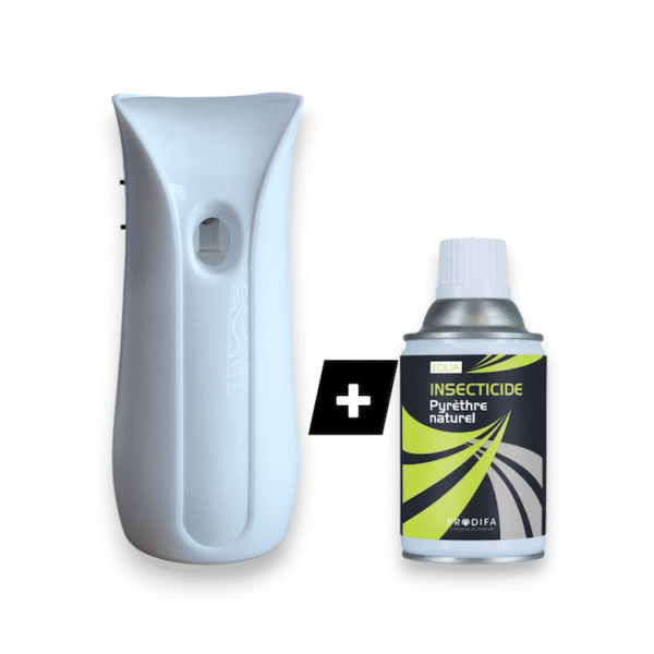 Diffuseur PyrèthraFresh en action, protection naturelle contre les insectes