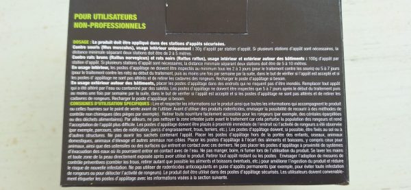 Anti Rats et Souris 150 g  15 pâtes prêt à l'emploi  Efficace dès la 1ère Ingestion Fabriqué en France