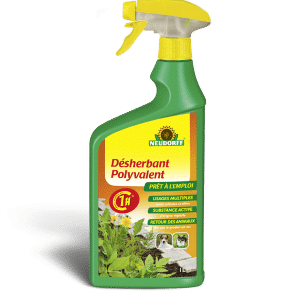 Herbicide de contact qui élimine efficacement les mauvaises herbes des jardins et des massifs