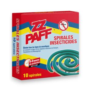 Spirales insecticides anti-moustiques ZZ Paff x10 pour terrasse et jardin