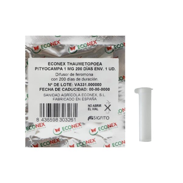 Sachet de phéromone ECONEX THAUMETOPOEA PITYOCAMPA 1 MG pour piège processionnaire du pin