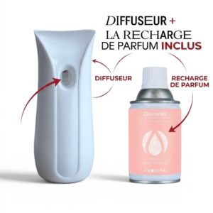 diffuseur de parfum pour toilettes automatique avec sa recharge 250ml davania