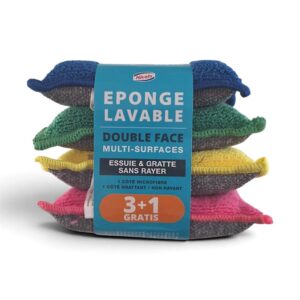 Éponge lavable double face Nicols 3 + 1 gratuite